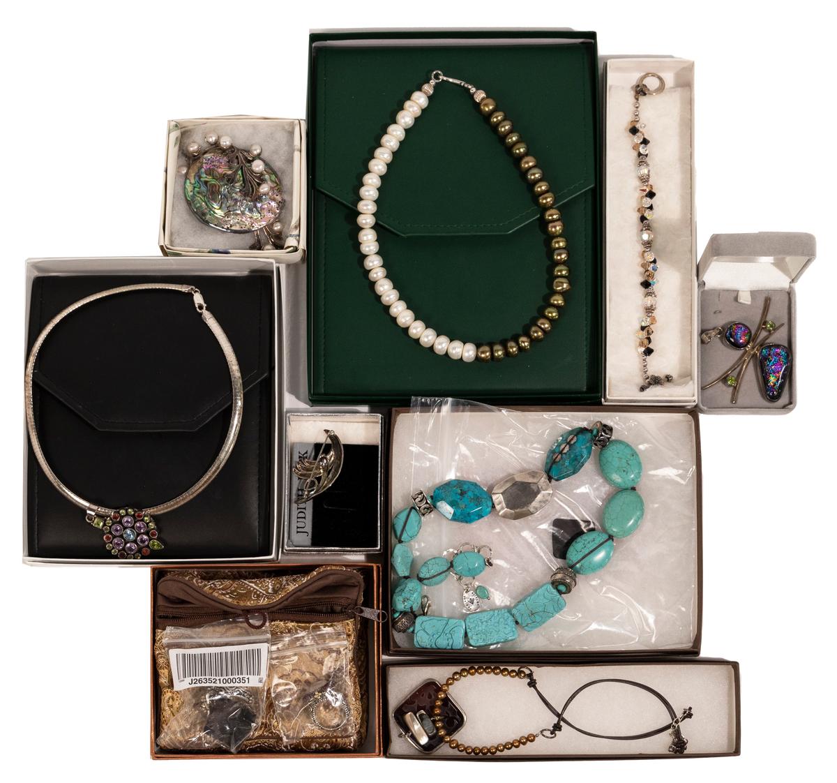 Sterling Silver and Designer Costume Jewelry Assortment