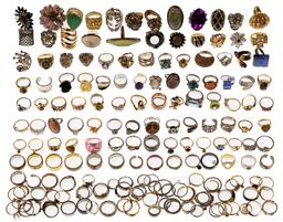 Costume Ring and Wristwatch Assortment