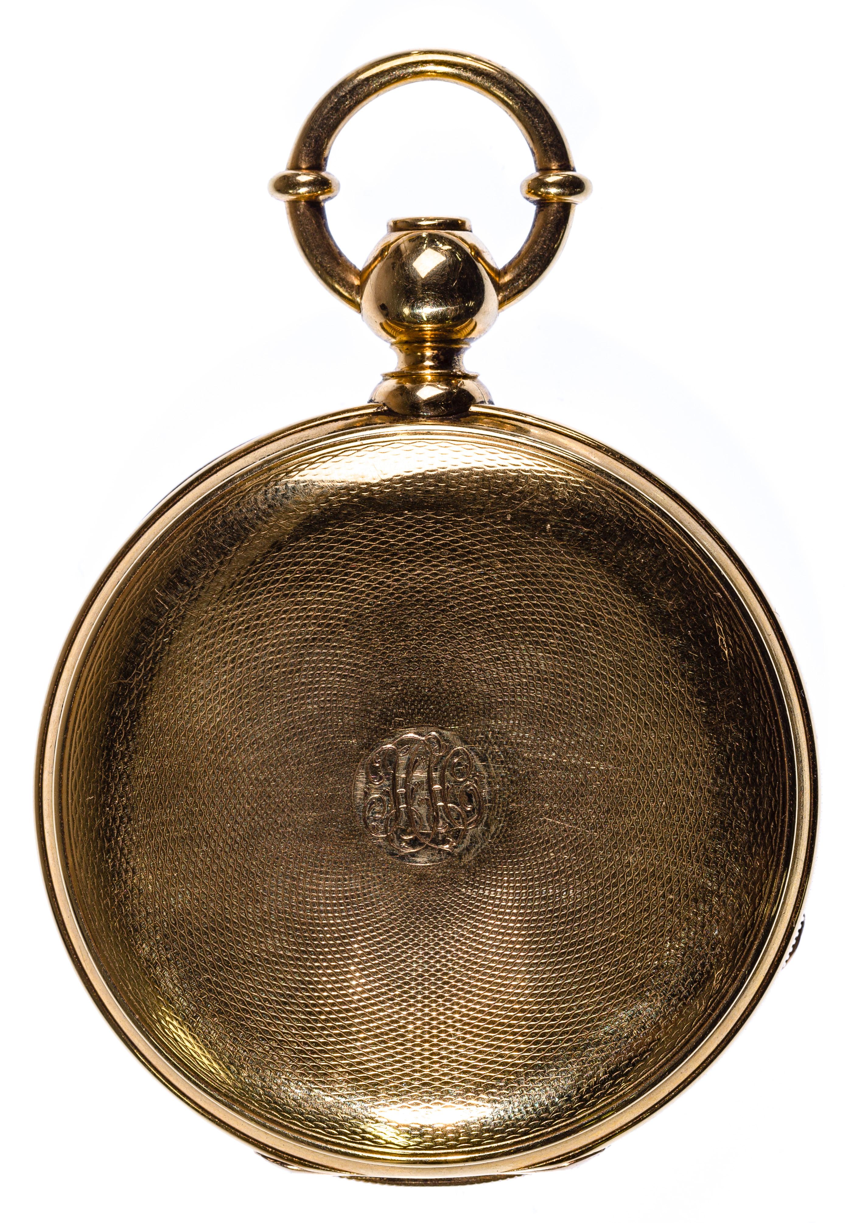 Paul Breton 18k Yellow Gold Case Pocket Watch