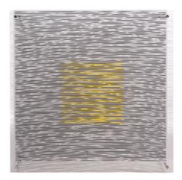 Jesus Soto (Venezuelan, 1923-2005) 'Cuadrado Y Curvas Virtuales' Op Art Silkscreen on Acrylic Sculpt