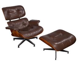 Charles and Ray Eames Lounge Chair and Ottoman