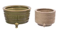 Chinese Celadon Tripod Censers