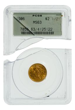 1906 $2 1/2 Gold MS-63 PCGS