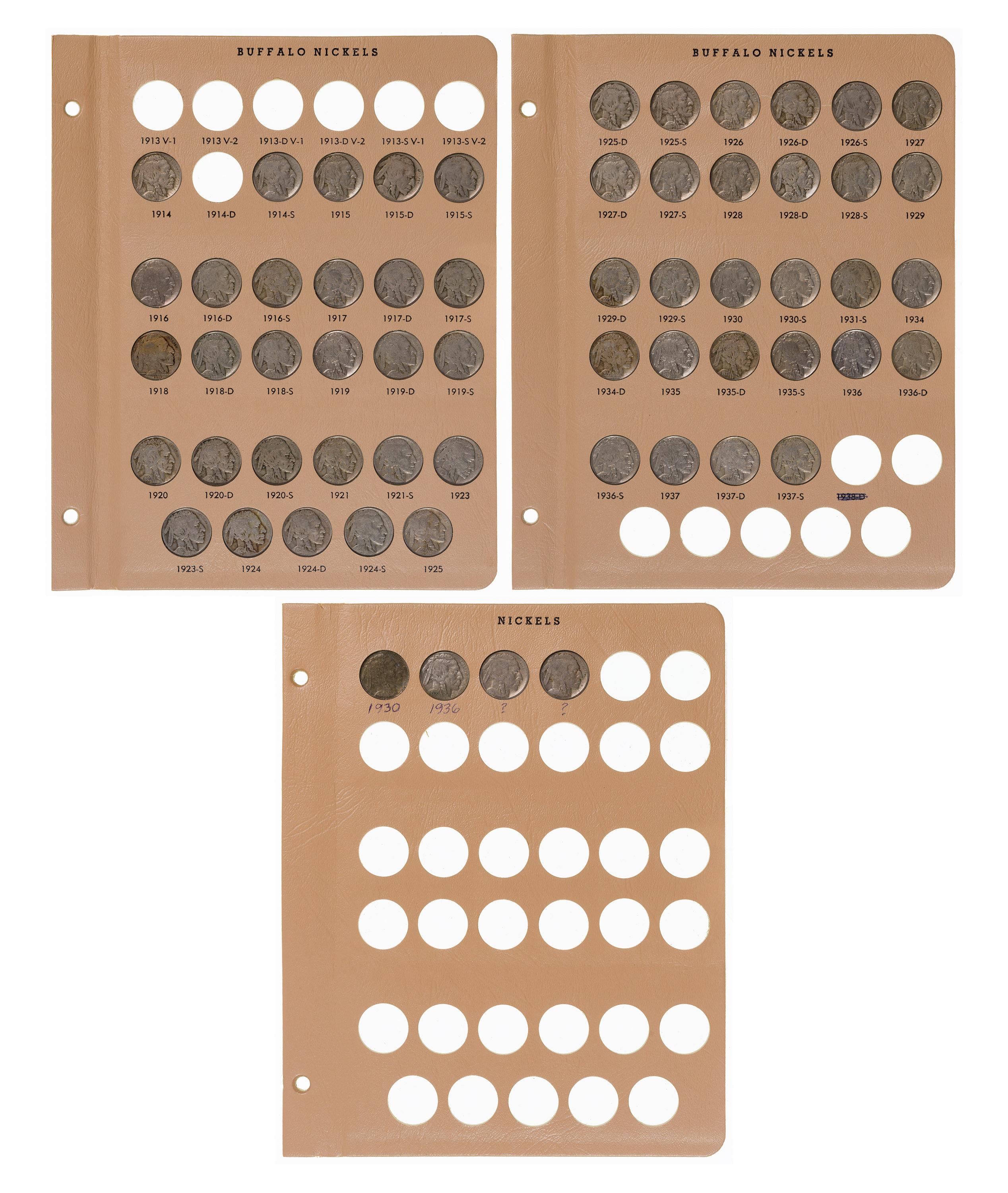 1c and 5c Coin Book Assortment