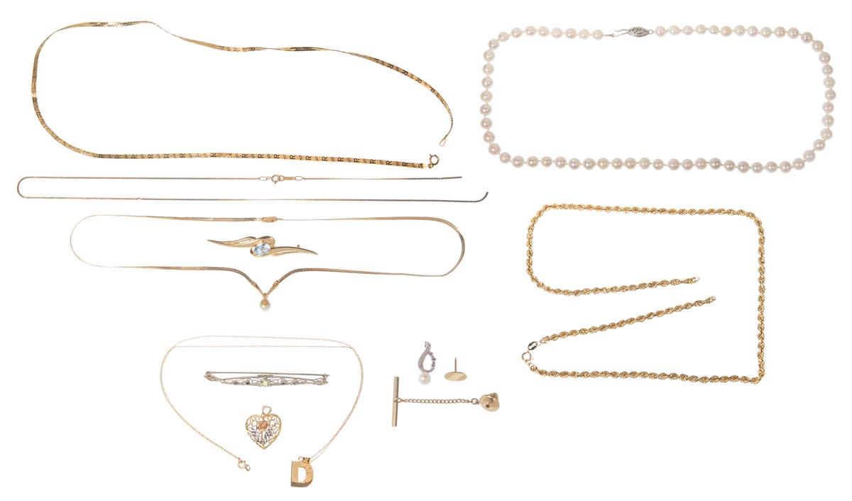 14k and 10k Gold Jewelry Assortment