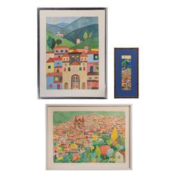 Hechavarria (Cuban, 20th Century) Watercolor on Paper Assortment