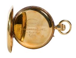 Klaftenberger 18k Yellow Gold Hunter Case Pocket Watch