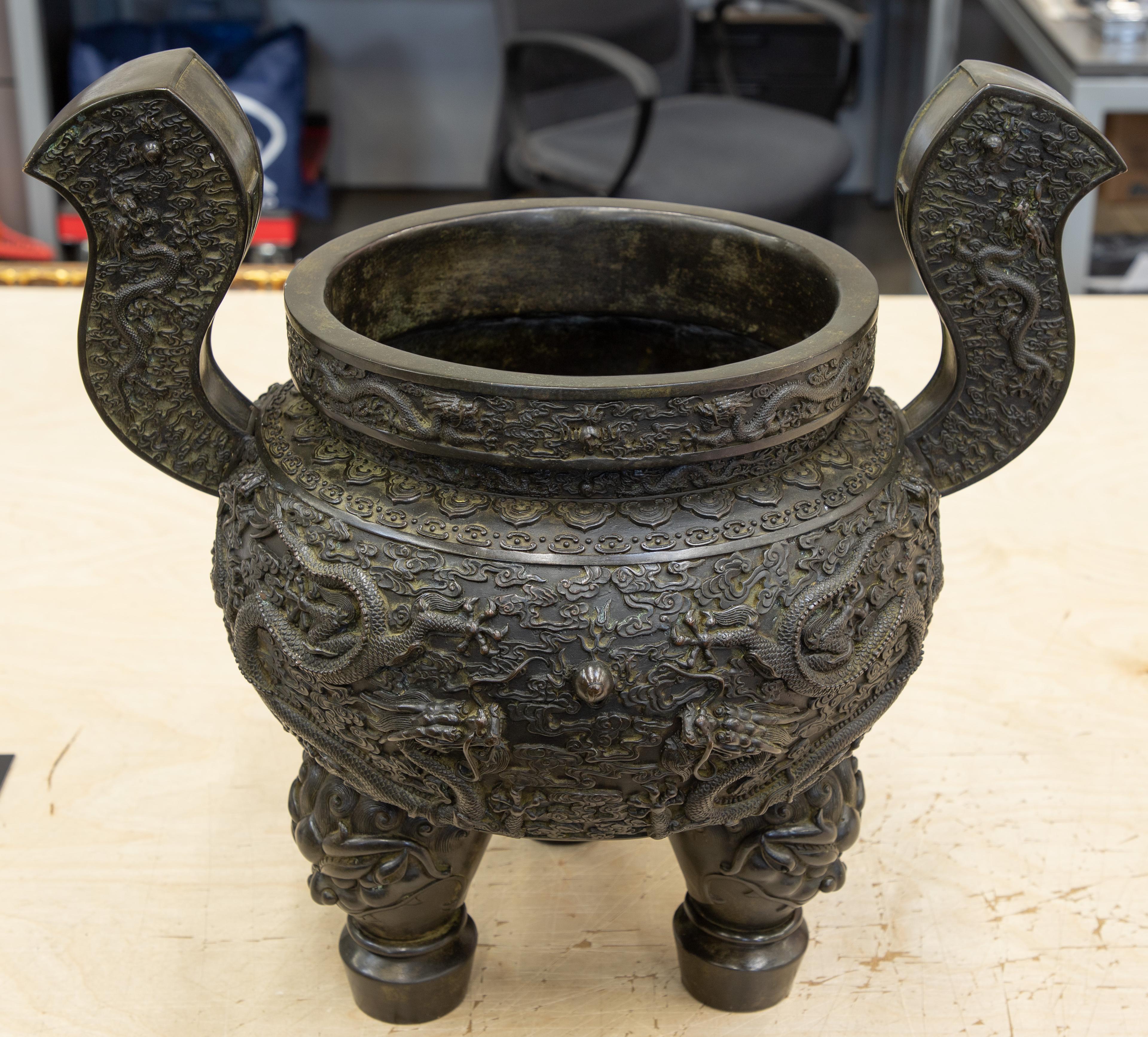 Chinese Ding Style Bronze Censer