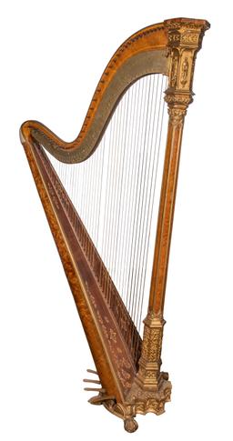 I. & I. Erat Pedal Harp in Case