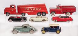 Tin Lithographed Toy Car and Truck Assortment