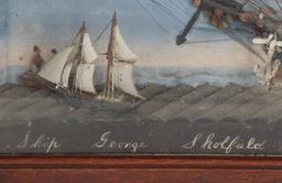 Hall (American, 19th Century) 'Ship George Skolfield ...' Diorama