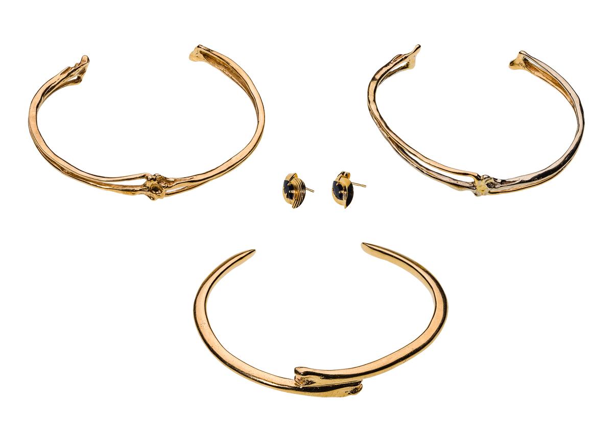 Gogo 14k Yellow Gold Cuff Bracelet Assortment