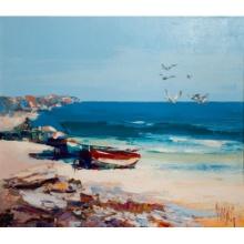 Mark King (American, 1931-2014) Oil on Canvas