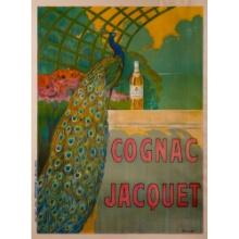 Camille Bouchet (French, 1799-1890) 'Cognac Jacquet' Color Lithograph Poster