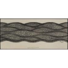 Jacques Hnizdovsky (Ukrainian / American, 1915-1985) 'Hogback Mountains' Woodcut