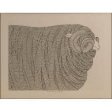 Jacques Hnizdovsky (Ukrainian / American, 1915-1985) 'Ram' Etching