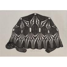 Jacques Hnizdovsky (Ukrainian / American, 1915-1985) 'Turtle II' Woodcut