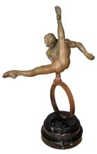 Richard MacDonald (American, b.1946) 'Gymnast State II' Bronze Sculpture