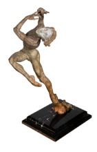 Richard MacDonald (American, b.1946) 'The Flutist' Bronze Sculpture