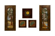 After Fritz Volke (German, 1868-1944) Ceramic Tile Assortment