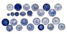Porcelain and Pottery Plate Assortment