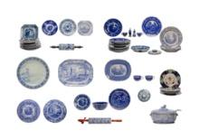 Blue and White Tableware Assortment