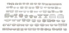 Pressed Glass Salt Cellar Assortment