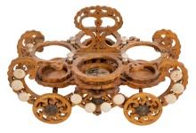 English Style Wood Salt Cellar / Cruet Table Carriage