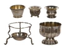European Silver Salt Cellar Assortment
