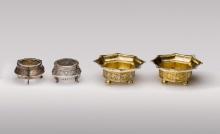 Russian Silver Salt Cellars