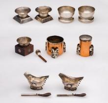 William Spratling Sterling Silver Salt Cellar Assortment