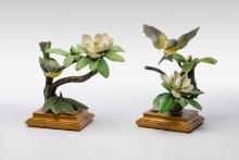 Dorothy Doughty for Royal Worcester Magnolia Warbler Porcelain Figurines