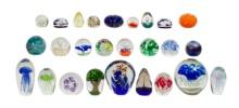 Art Glass Paperweight Assortment