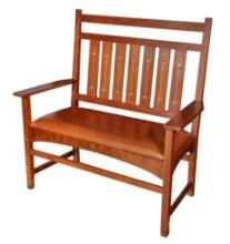 Harvey Ellis for L. & J. G. Stickley Bench