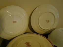 Red Transferware China