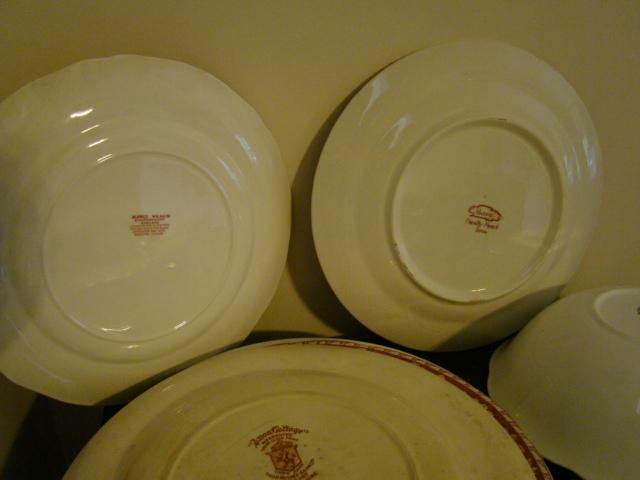Red Transferware China