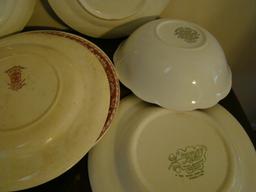 Red Transferware China