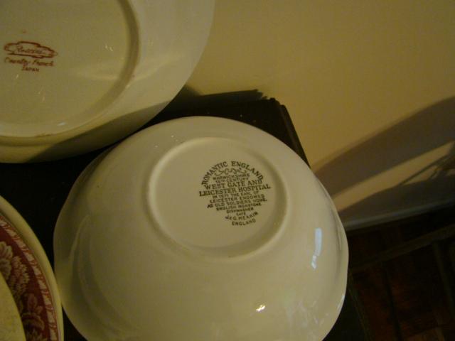 Red Transferware China