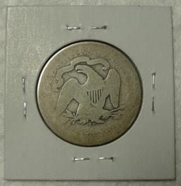 1873-CC SEATED LIBERTY HALF DOLLAR - NO ARROWS