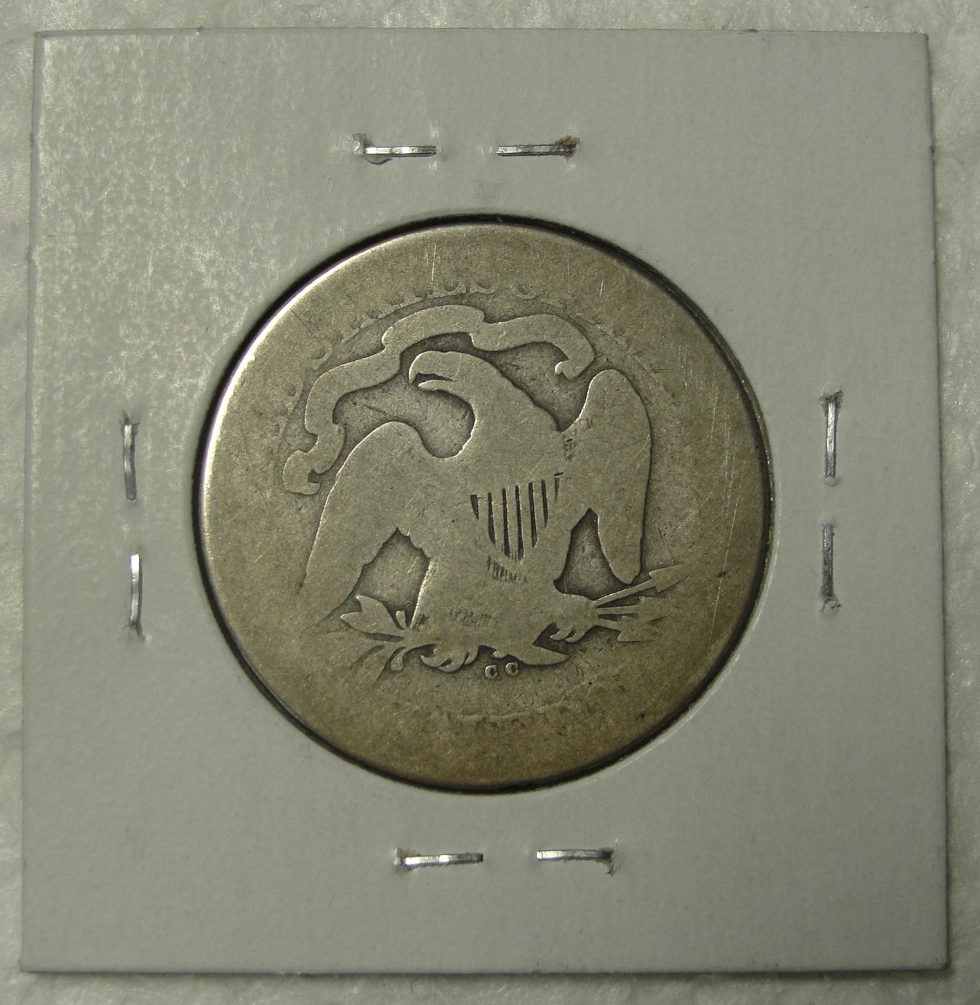 1873-CC SEATED LIBERTY HALF DOLLAR - NO ARROWS