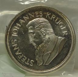 KRUGERRAND COMMEMORATIVE 1 TROY OZ. SILVER ROUND