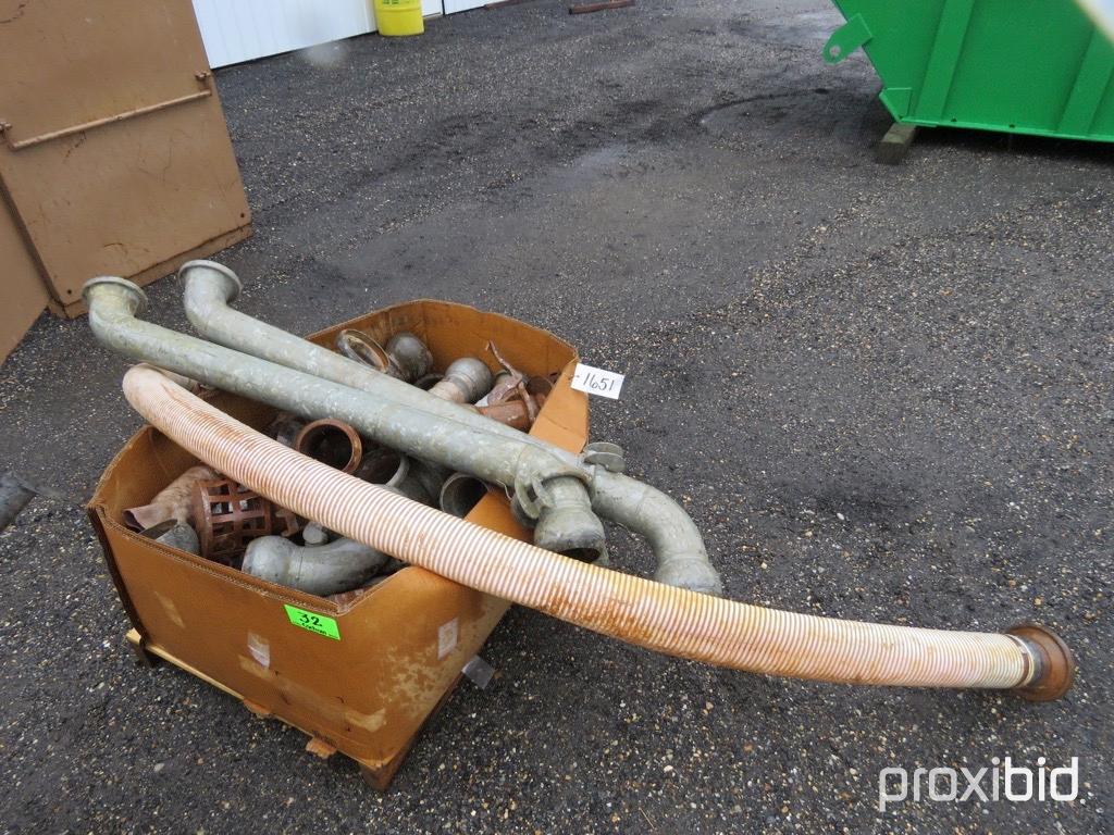 Box of Fittings & Hose