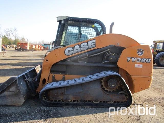 2012 Case TV380 Rubber Track Skid Loader,