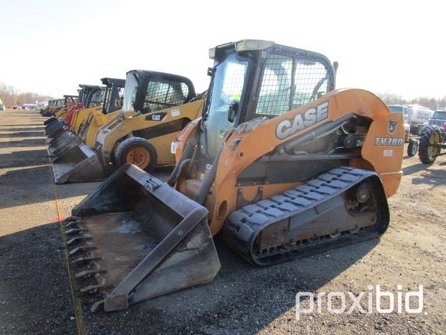2012 Case TV380 Rubber Track Skid Loader,