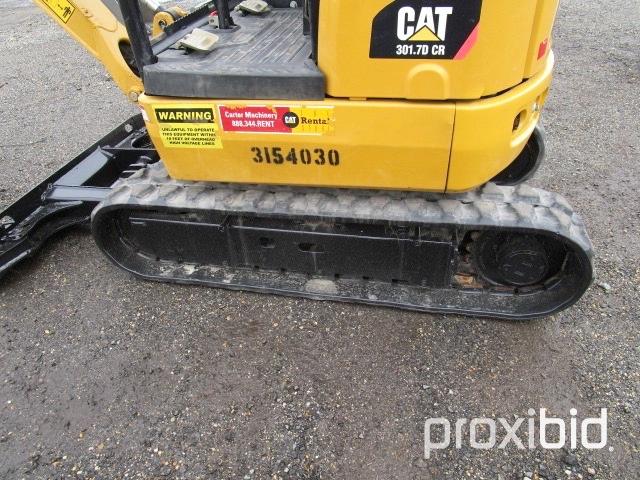 2015 Caterpillar 301.7 DCR Mini Excavator,