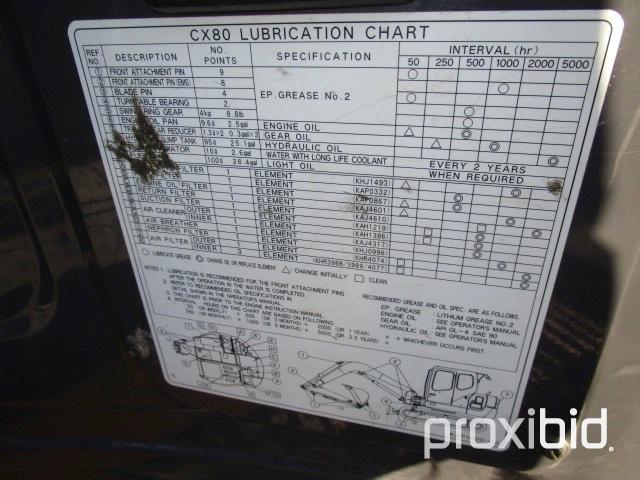 Case CX80 Hydraulic Excavator,