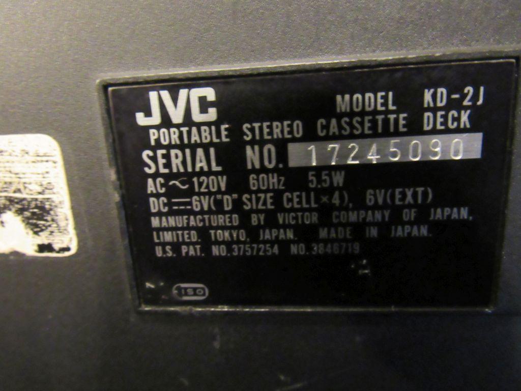 JVC Stereo Cassette Deck