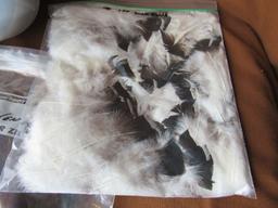 Assorted feathers for fly making