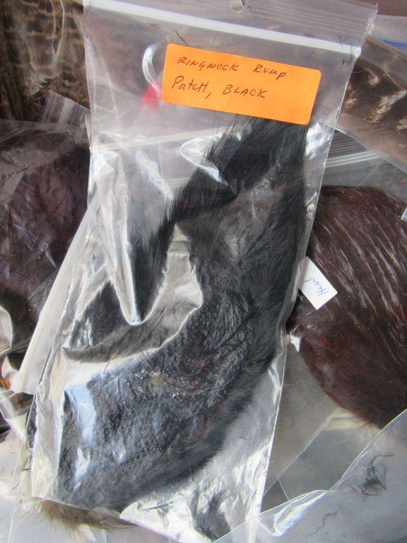 Assorted feathers for fly making