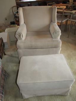 Chair and footstool